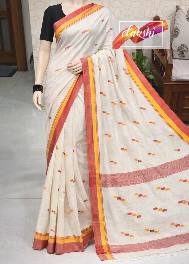 Soft Cotton Hand Woven Saree