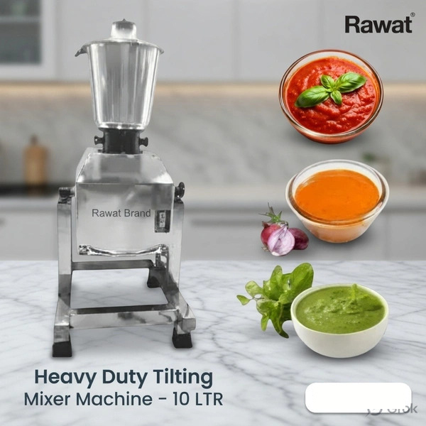 Rawat Heavy Duty Tilting Mixer Machine -10 LTR  2 HP