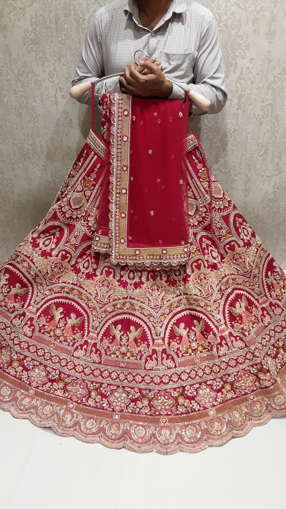 Multi Thread Work Lehenga - Bust Size: Up To 42 Inches (Stitchable) Inch (In)
