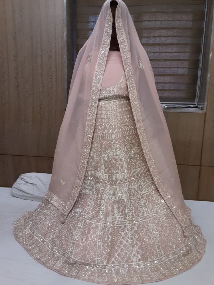 Designer Lehenga - Bust Size: Up To 44 Inches (Blouse Semi-Stitched) Inch (In)