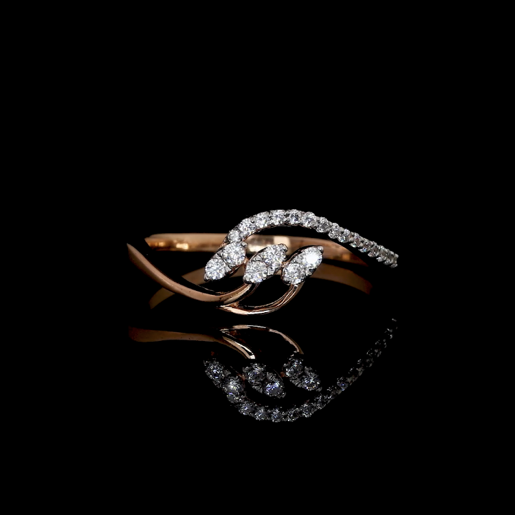 Curvaceous Diamond Vine Ring