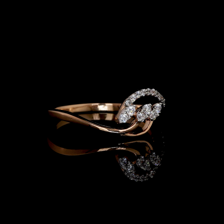 Curvaceous Diamond Vine Ring