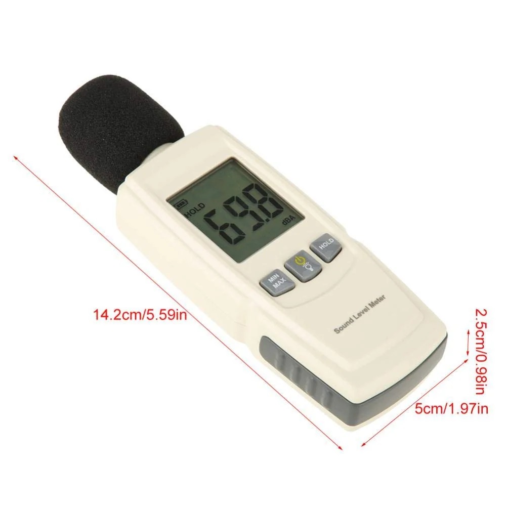 True Sense Digital Sound Decibel Meter Sound Pressure Level Reader Sound Level Meter, GM-1352