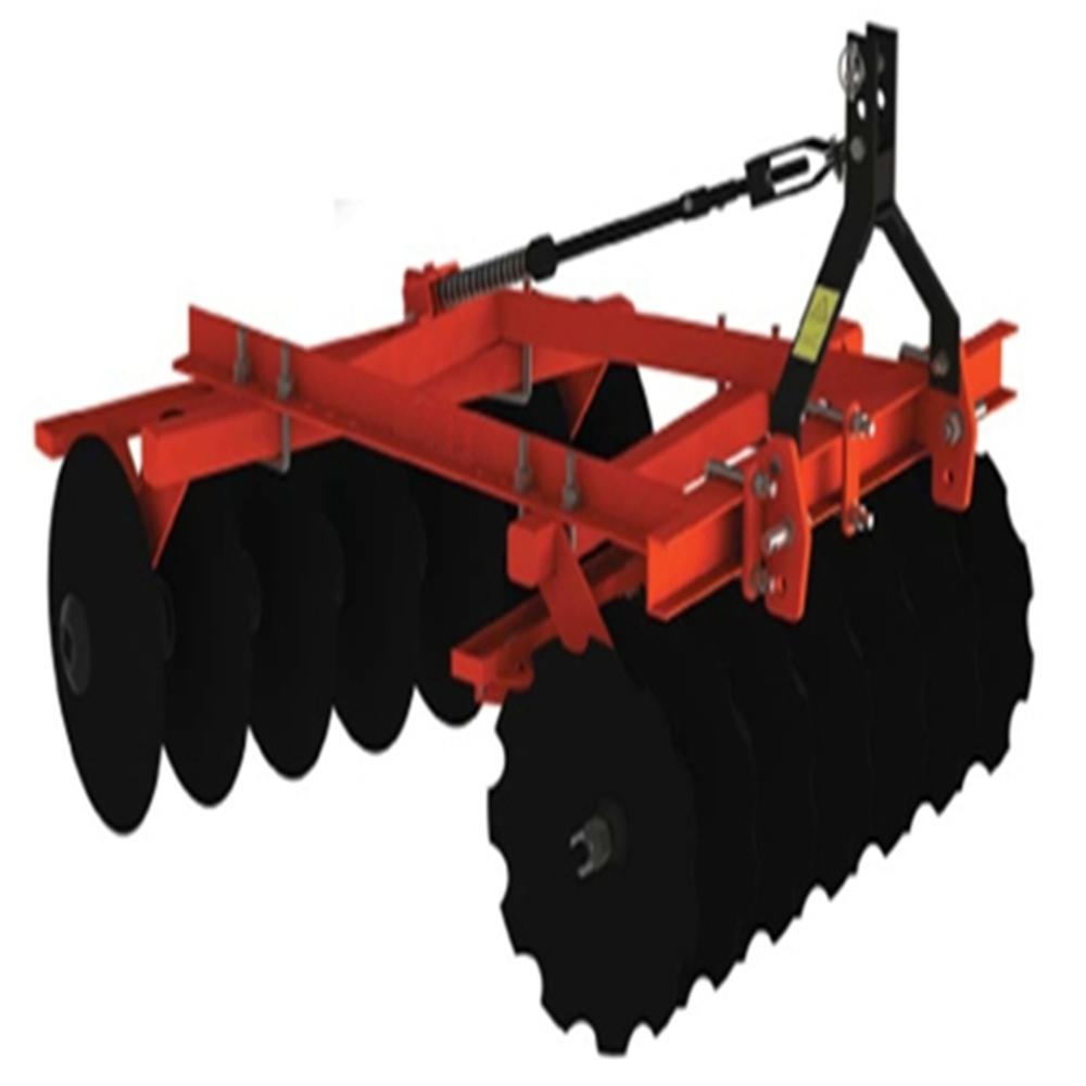 Red Compact Disc Harrow With Rear Tyre