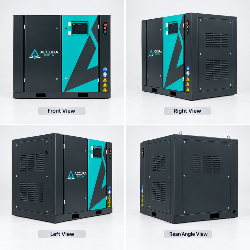 60 Hp Pm Vfd Screw Air Compressor - Air Flow Capacity: 6.5-8.0 M3/Min