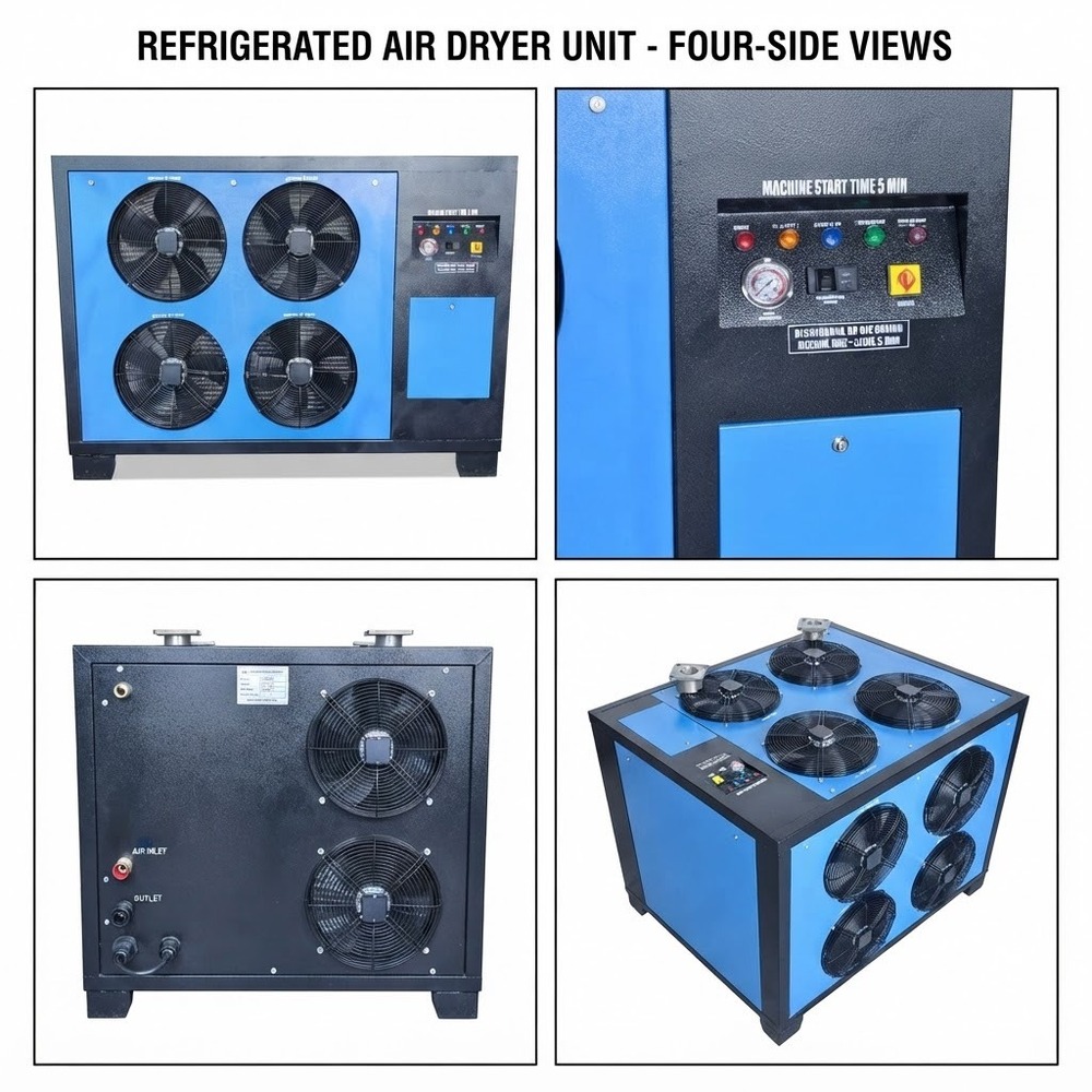 1500 Cfm Refrigerated Air Dryer - Dimension (L*W*H): 1250 X 780 X 1200 Mm