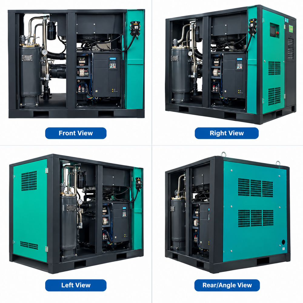 Pm Vfd Screw Air Compressor With Hanbell Airend And Innovance Drive - Air Flow Capacity: 1.2-20 M3/Min