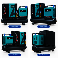7.5 Kw (10 Hp) Tank Mounted Fixed Speed Screw Air Compressor With Dryer - Dimension (l*w*h): 1620 X 630 X 1430 Mm (approx.)