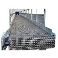 Honey Comb Conveyor Belt - Stainless Steel, 50-3000mm Width, Up To 600c | Flat Surface, Corrosion Resistant, Welded Or Clinched Edges