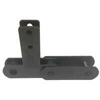 T Type Attachment Chain - High Grade Carbon Steel, 9.525-38.1 Mm Pitch, Metallic Silver | Load Capacity 2000 Kg, Corrosion Resistant, Zinc Plated, Pre-lubricated, T-shaped Attachments