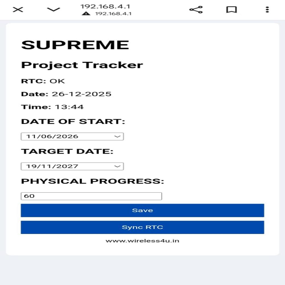 productionan display board