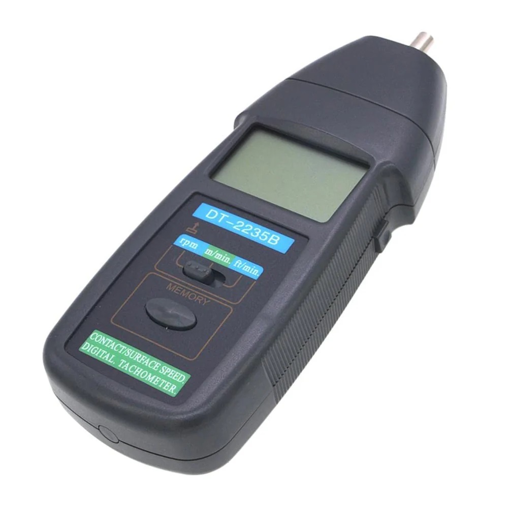 True Sense Digital Tachometer Plastic Electronic Contact Tachometer, DT-2235B