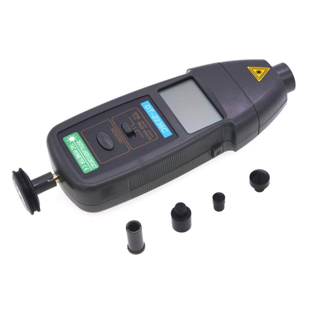 True Sense 2 In 1 Digital Contact And Non-Contact Tachometer, DT-2236C