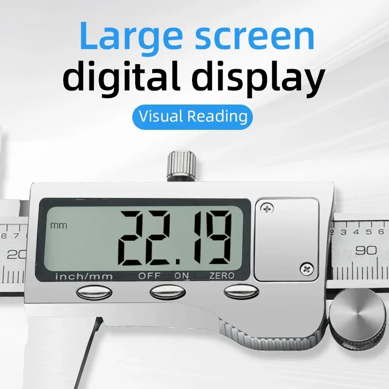 True Sense Digital Vernier Caliper, Stainless Steel Caliper Measuring Tool, VC-01A
