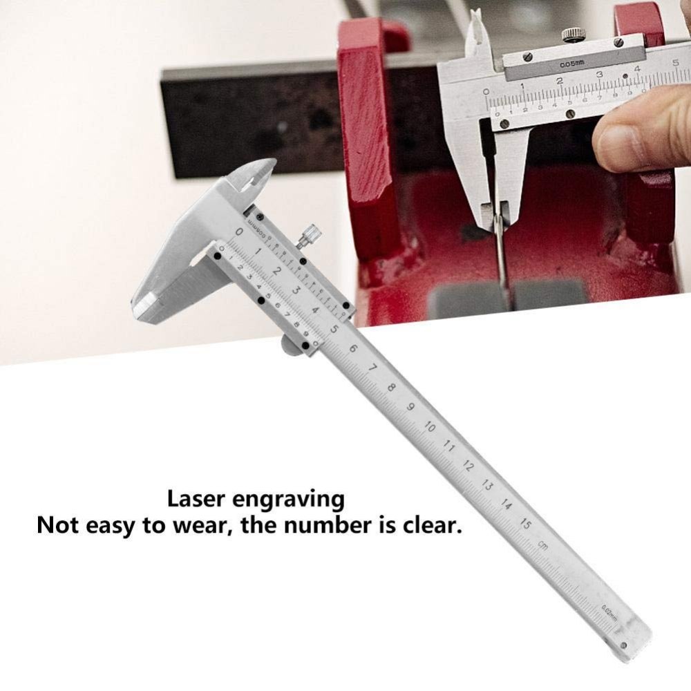 True Sense Manual Vernier Caliper 0-150mm / 6 Inch, VC-02
