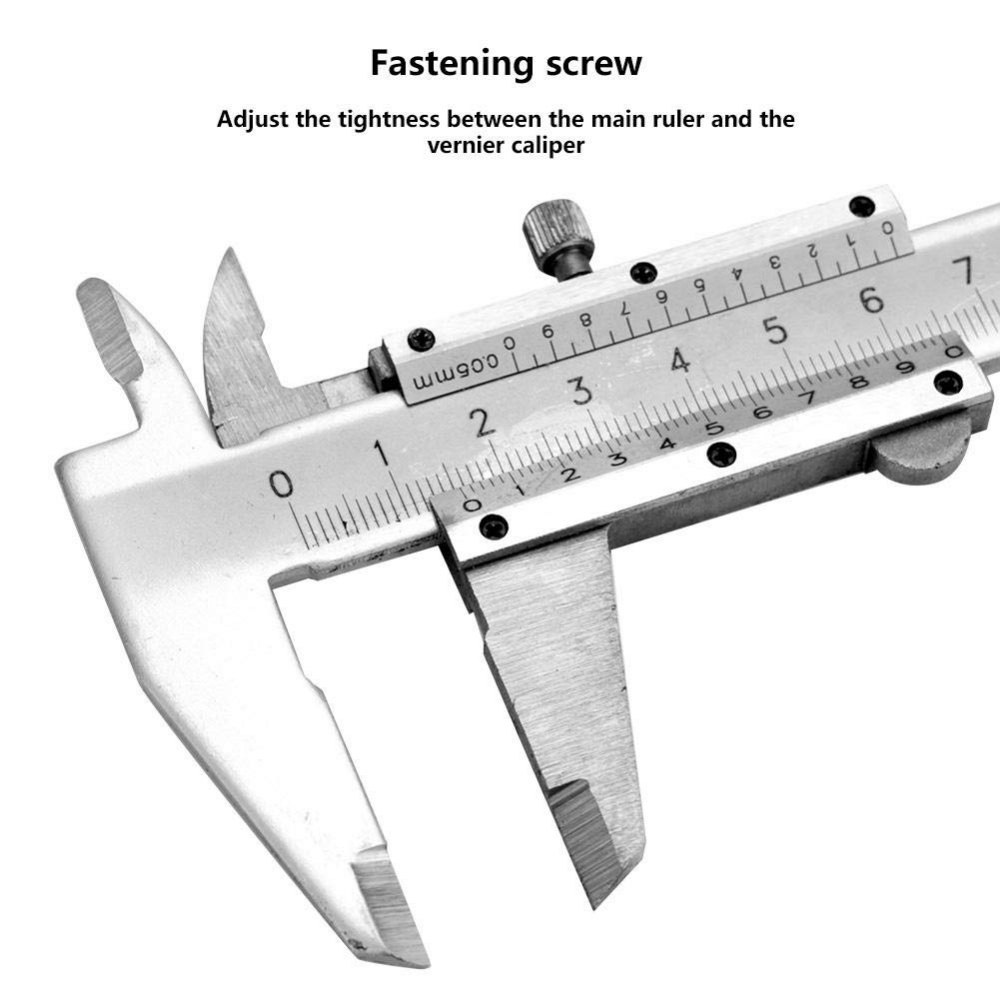 True Sense Manual Vernier Caliper 0-150mm / 6 Inch, VC-02