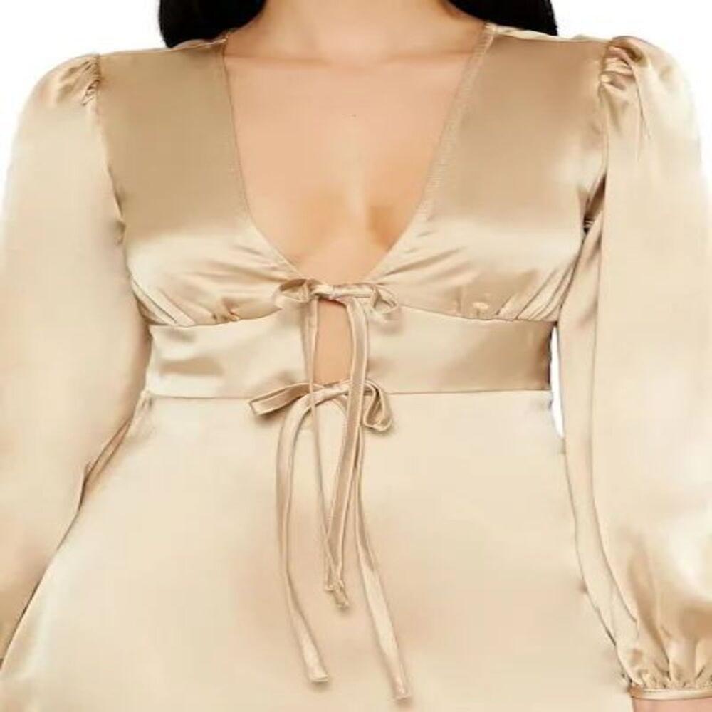 Womens Export Surplus Satin Mini Dress  Elegant Party Wear Dress