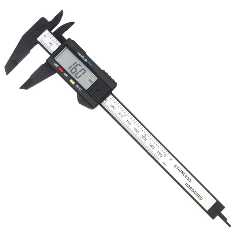 True Sense Digital Carbon Fiber 150mm/ 6 Inch Vernier Caliper, VC-03