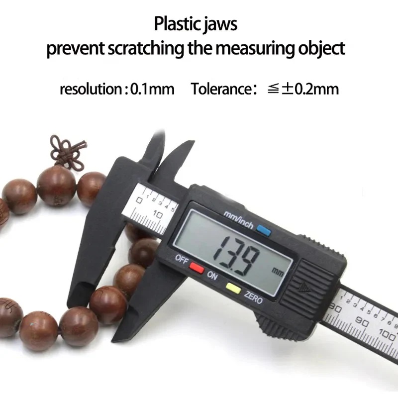 True Sense Digital Carbon Fiber 150mm/ 6 Inch Vernier Caliper, VC-03