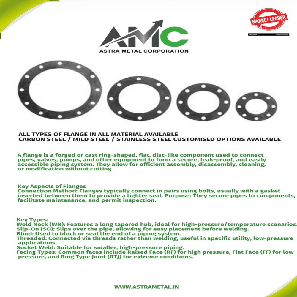 Stainless Steel Flanges - Application: Oil & Gas