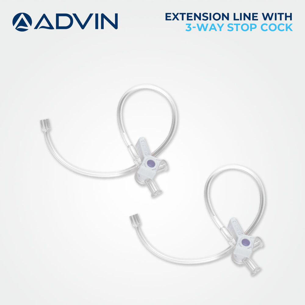 Extension lines with stopcocks - Vascular products