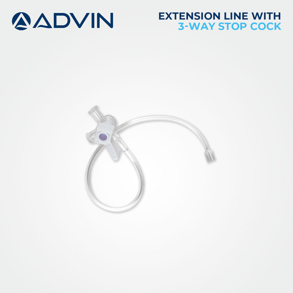 Extension lines with stopcocks - Vascular products