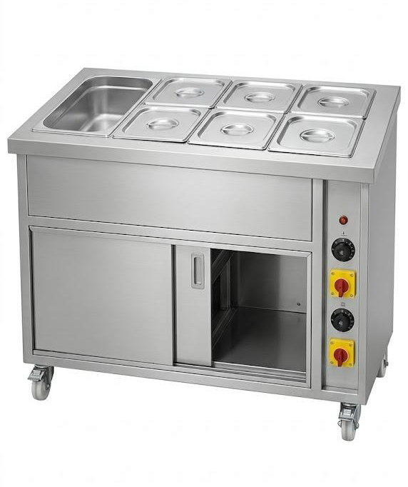 SS Hot Bain Marie With Hot Case Counter