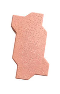 80mm Color Coated Zigzag Cement Paver Block - Carbonation Coefficient: 0.2 Mm/year