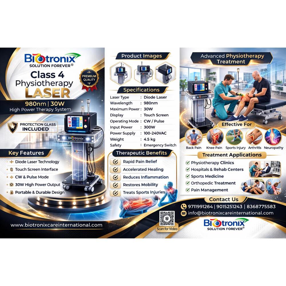 Professional Class IV Laser Physiotherapy System for Rehabilitation