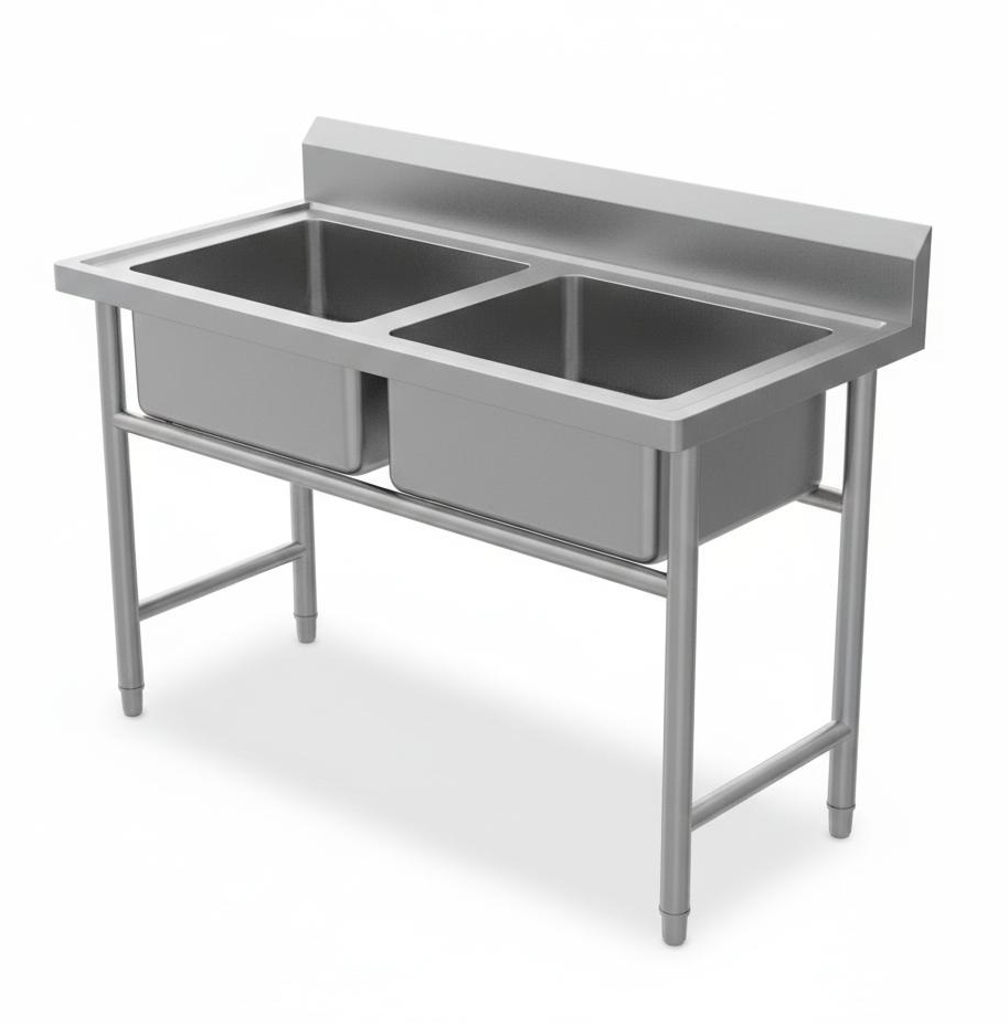 SS Two Table Sink