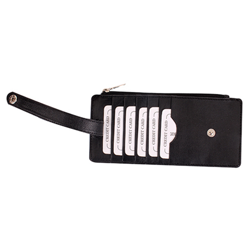 1538BK Leather Card Holder