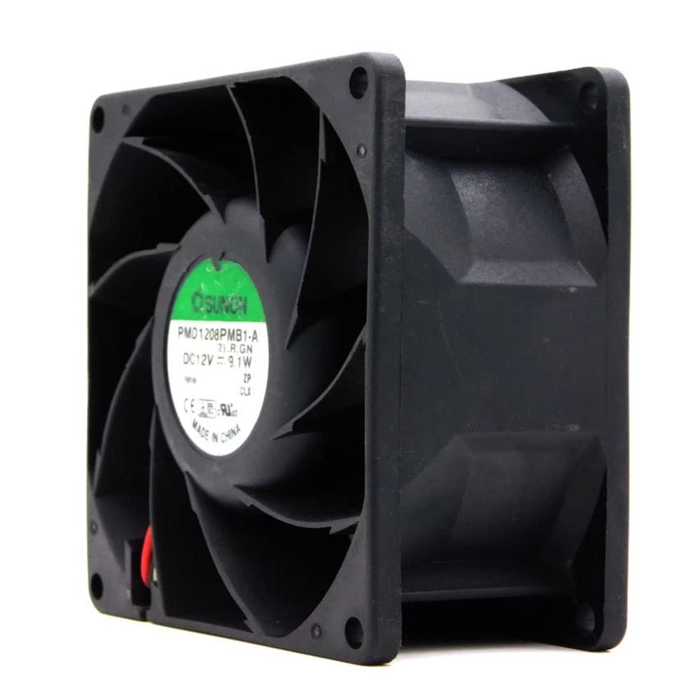 SUNON PMD1208PMB1-A 12V DC 9.1W 8038mm 5700 RPM Ball Brushless Air Axial Cooling Fan