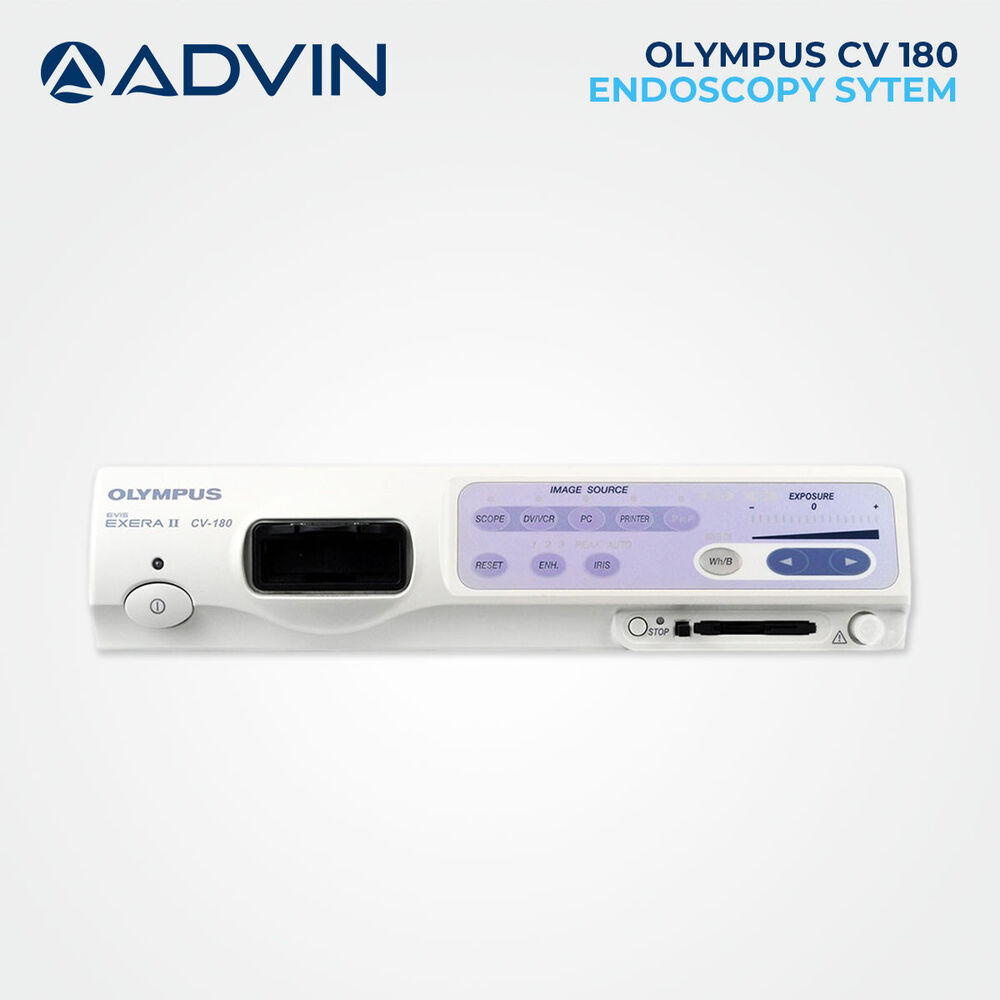 Olympus Cv180 - Flexible Tube Gastroscope | Super Bright Led-at-tip With 30% More Brightness, Auxiliary Water Channel, Remote Control, Ultra Lightweight