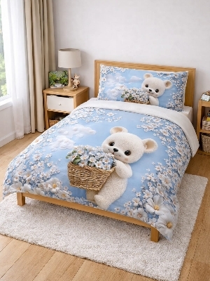 Kids comforter single bed size 60*90 with 7D prints