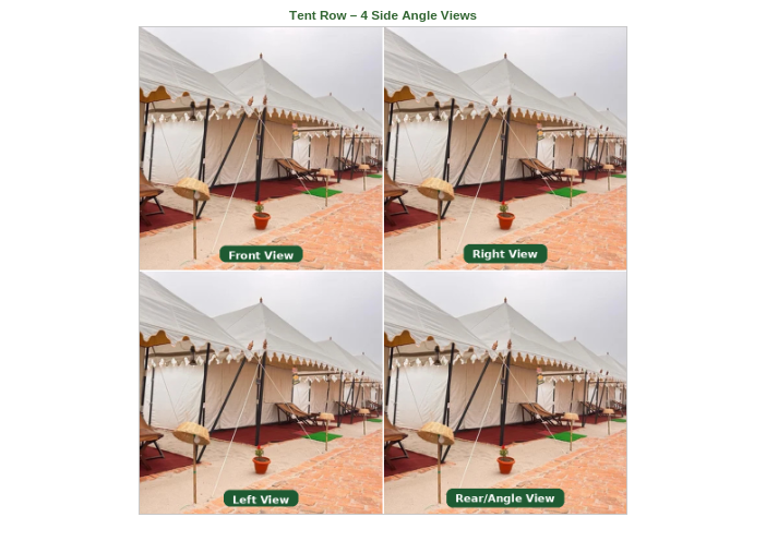 Canvas Tent - Color: White