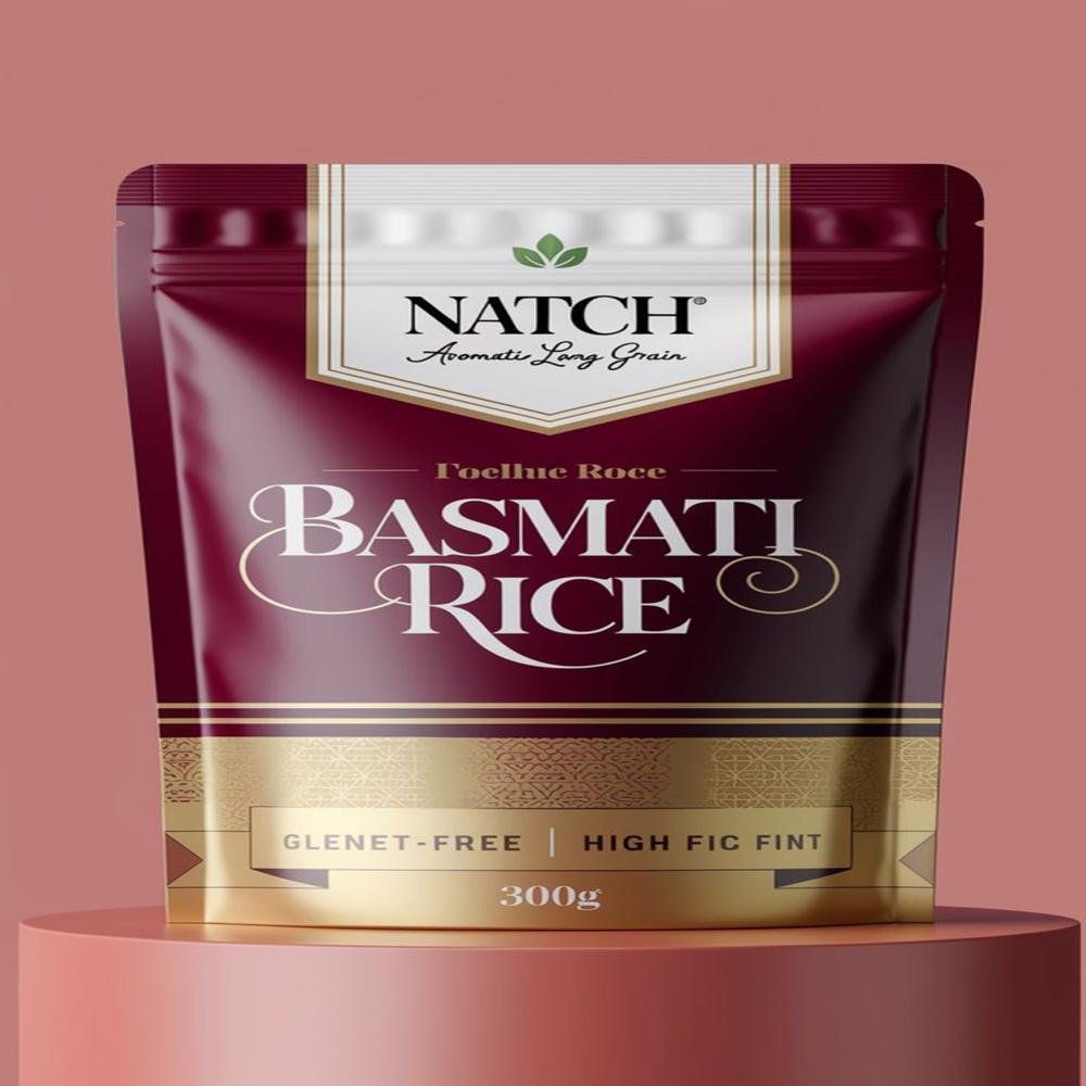 Printed Rice Packaging Pouch - Coating Type: Solvent Less (Nco-oh)