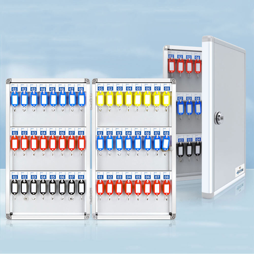 Wall Mounted Aluminum Key Lock Box Safety Lockout Station