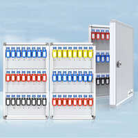 Wall Mounted Aluminum Key Lock Box Safety Lockout Station