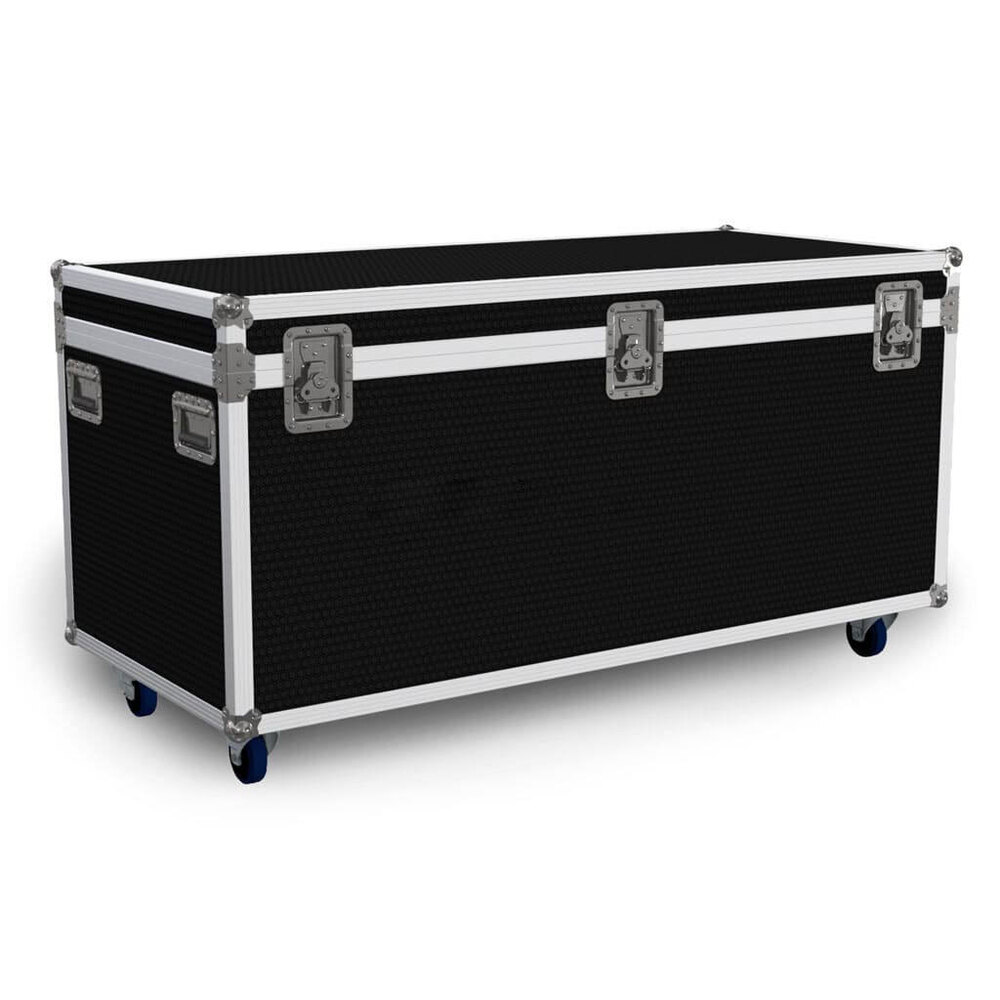Custom Aluminum Frame Flight Case with Plastic Panels and Planks DJ Audio Equipment Storage Box