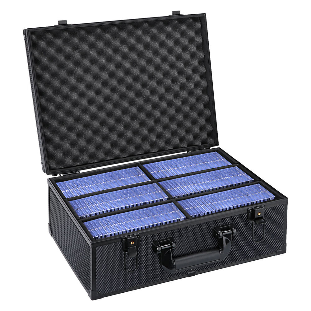 Aluminum Frame Sports Slab Card Case 2-3-4-6Row Graded Card Storage