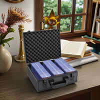 Aluminum Frame Sports Slab Card Case 3 Row Graded Card Storage