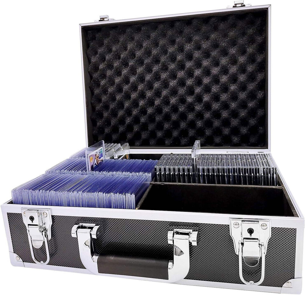 Custom 6 Row Aluminum Frame P-SA BGS Card SLAB Storage Case Box
