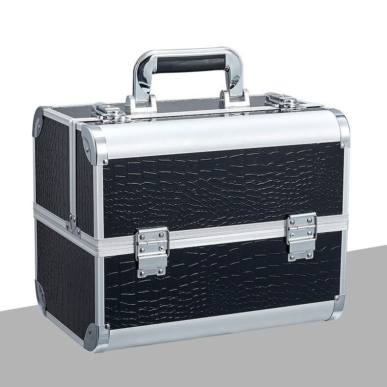 Aluminum Makeup Case Professional Travel Cosmetic Bag