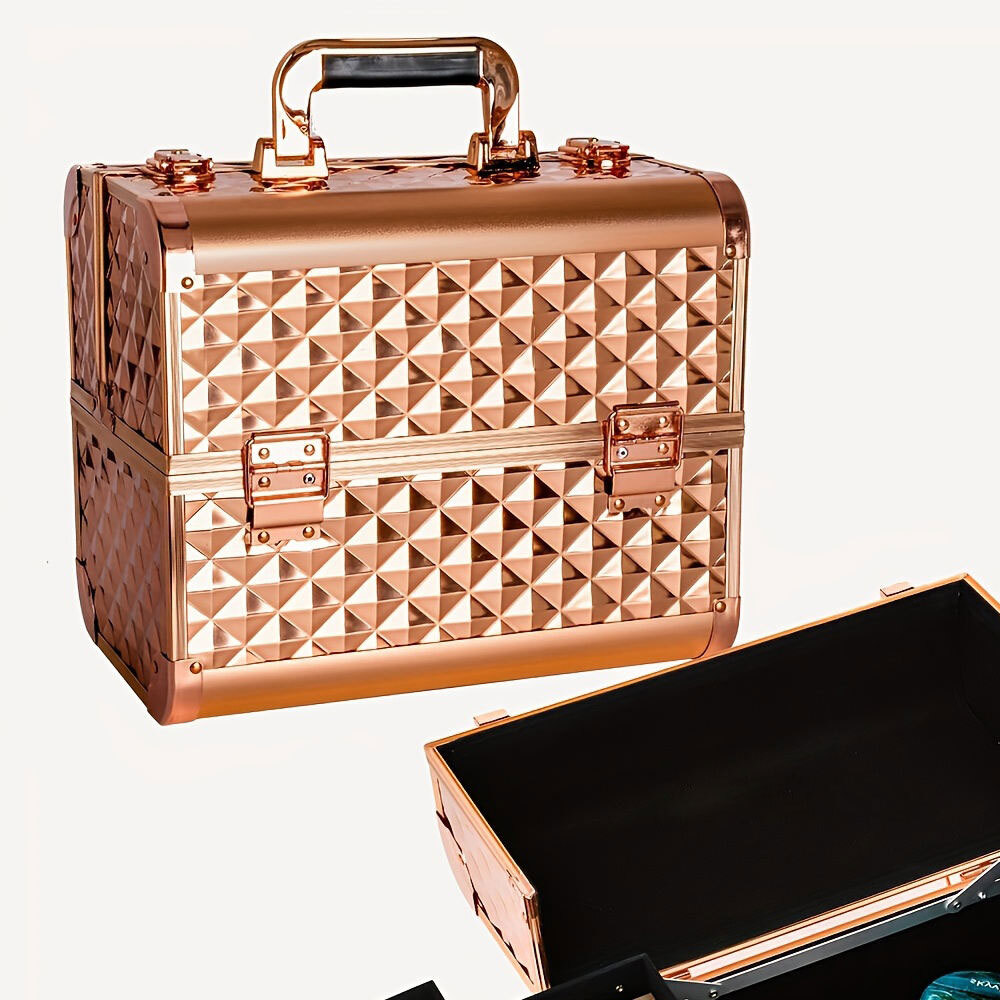 Travel Makeup Case Aluminum Cosmetic Case