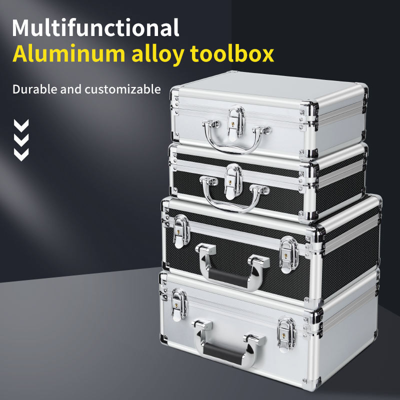 OEM Factory Wholesale Hard Aluminum Tool Box Case Carrying Case Portable Organizer