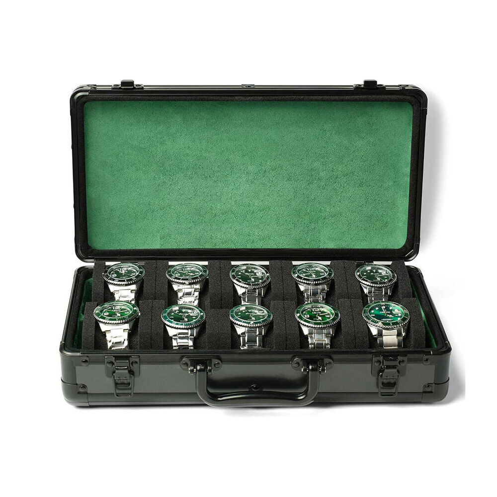 10 Slots Luxury High Quality Watch Box Aluminum Alloy Product Storage Display Box