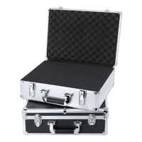 High Grade Portable Large Aluminum Tool Case Heavy Duty Silver Storage Box