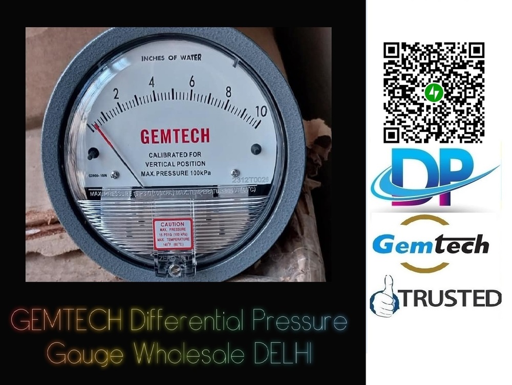 BEST PREMIUM SELLER GEMTECH I DIFFERENTIAL PRESSURE GAUGE