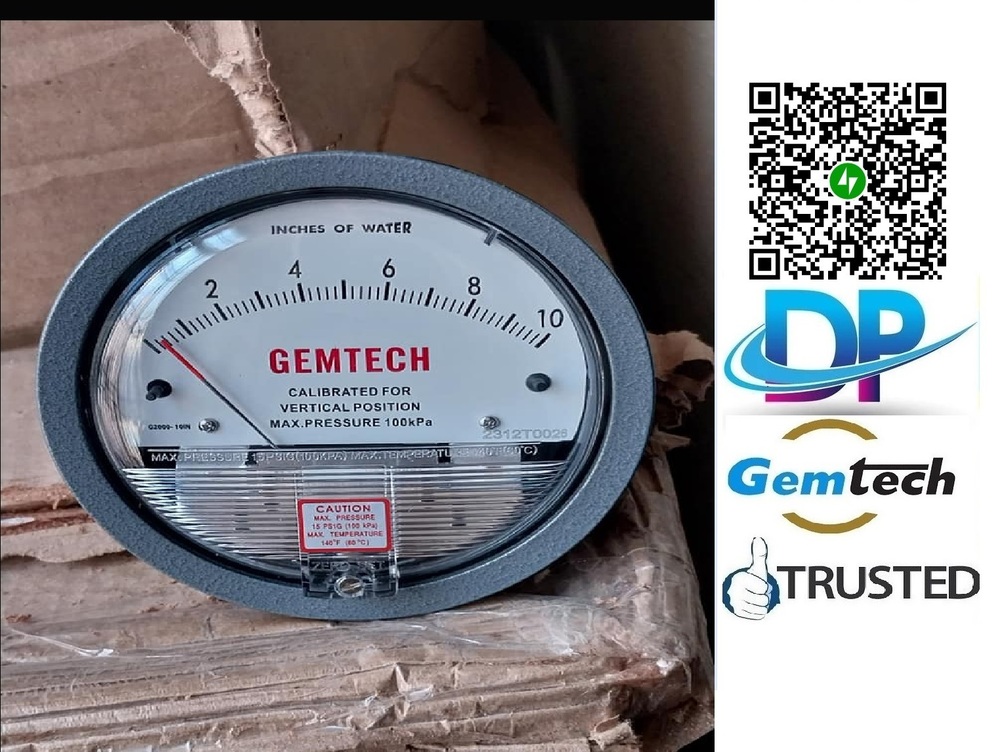 BEST PREMIUM SELLER GEMTECH I DIFFERENTIAL PRESSURE GAUGE