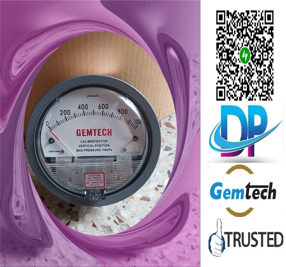 BEST SUPER SELLER GEMTECH I  DIFFERENTIAL PRESSURE GAUGE